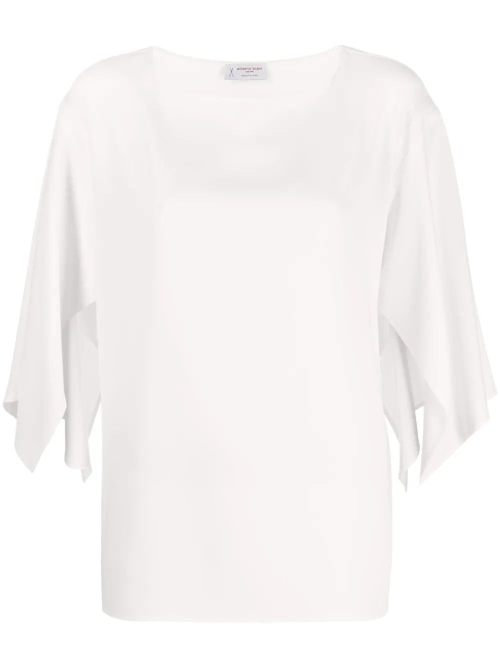Boat Neck Long-Sleeved Blouse