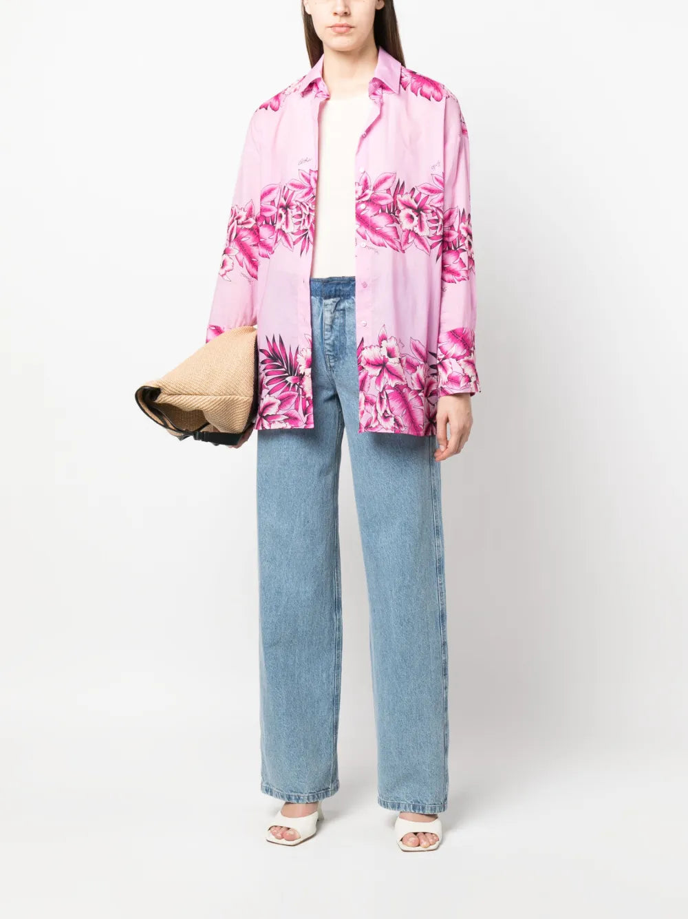 Floral-Print Cotton Shirt