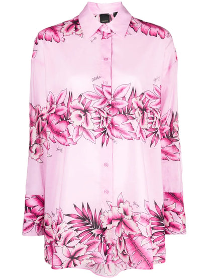 Floral-Print Cotton Shirt