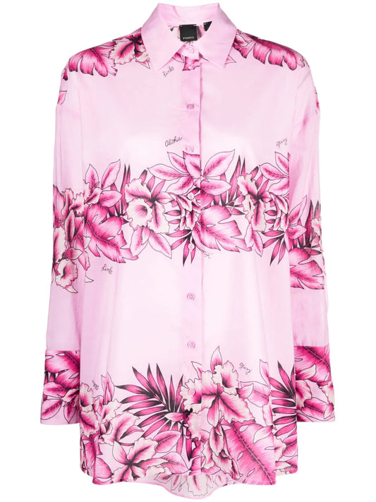 Floral-Print Cotton Shirt