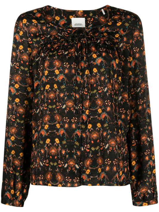 Prian Floral-Print Blouse