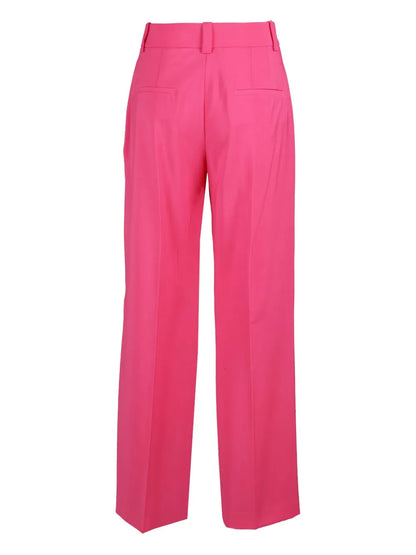 Flat-Front Tailored Trousers
