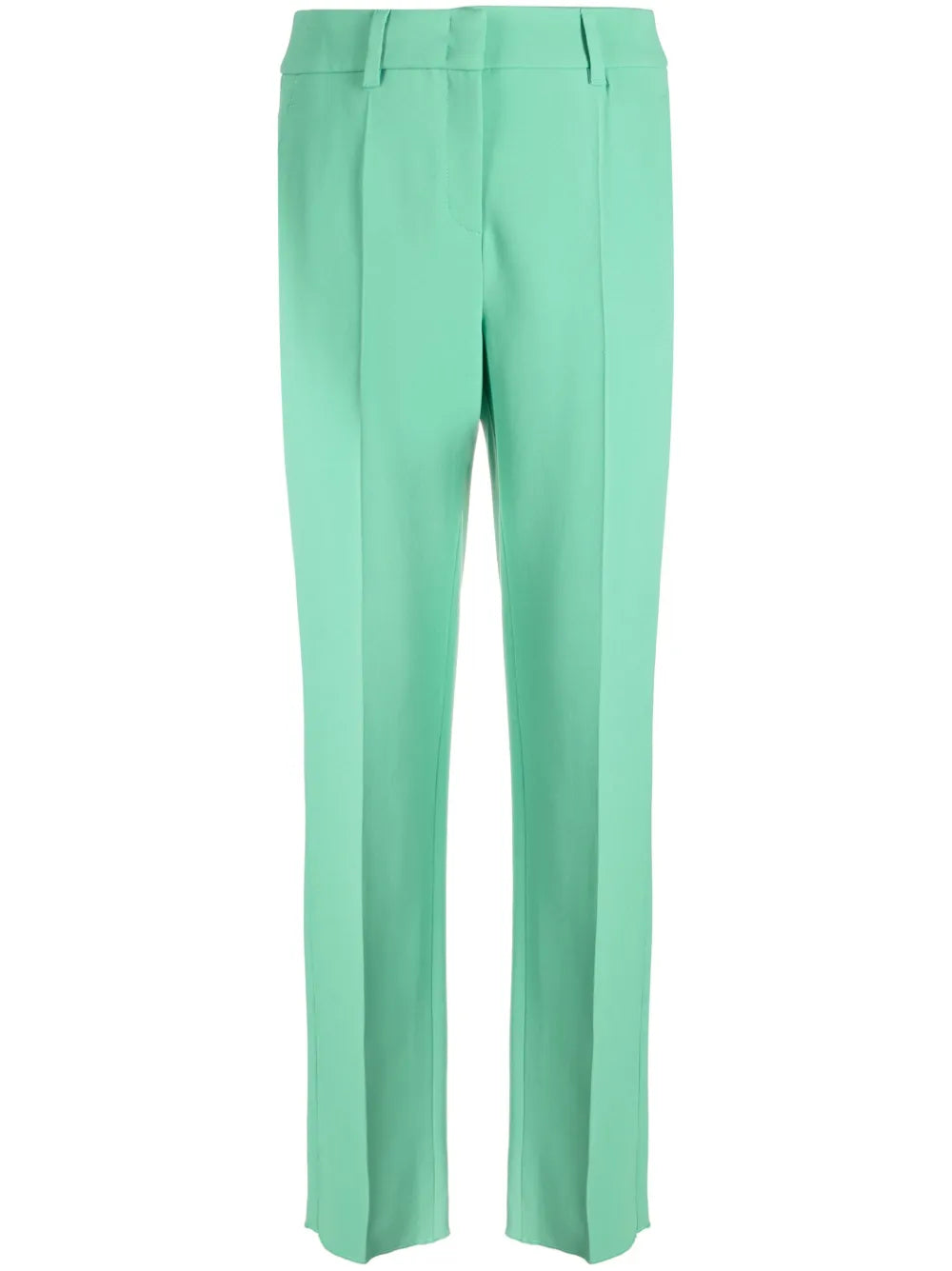 Straight-Leg Crepe Trousers