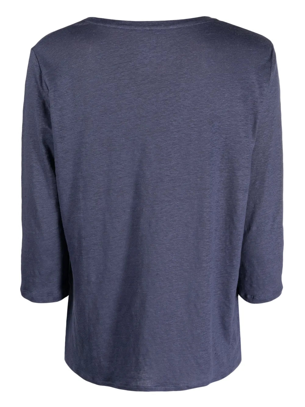 Linen-Blend V-Neck T-Shirt
