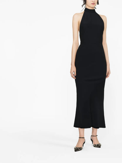 Halterneck Midi Dress