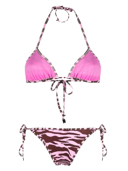 Zebra-Print Bikini