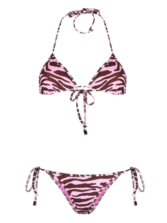 Zebra-Print Bikini