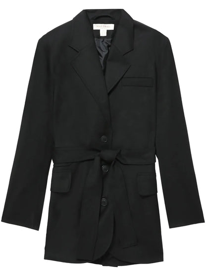 Belted Single-Breasted Blazer