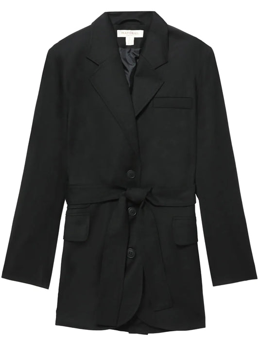 Belted Single-Breasted Blazer