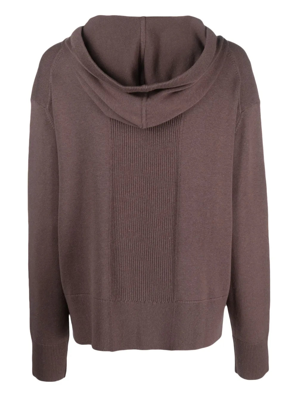 Knitted Drawstring Hoodie