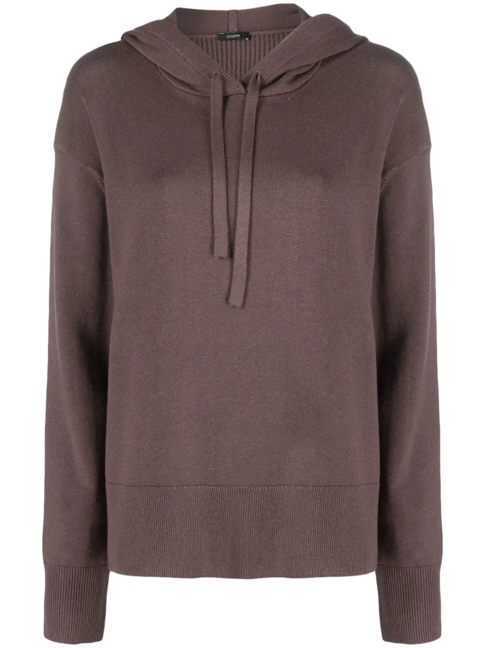 Knitted Drawstring Hoodie
