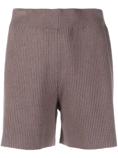 Ribbed-Knit Silk-Blend Shorts