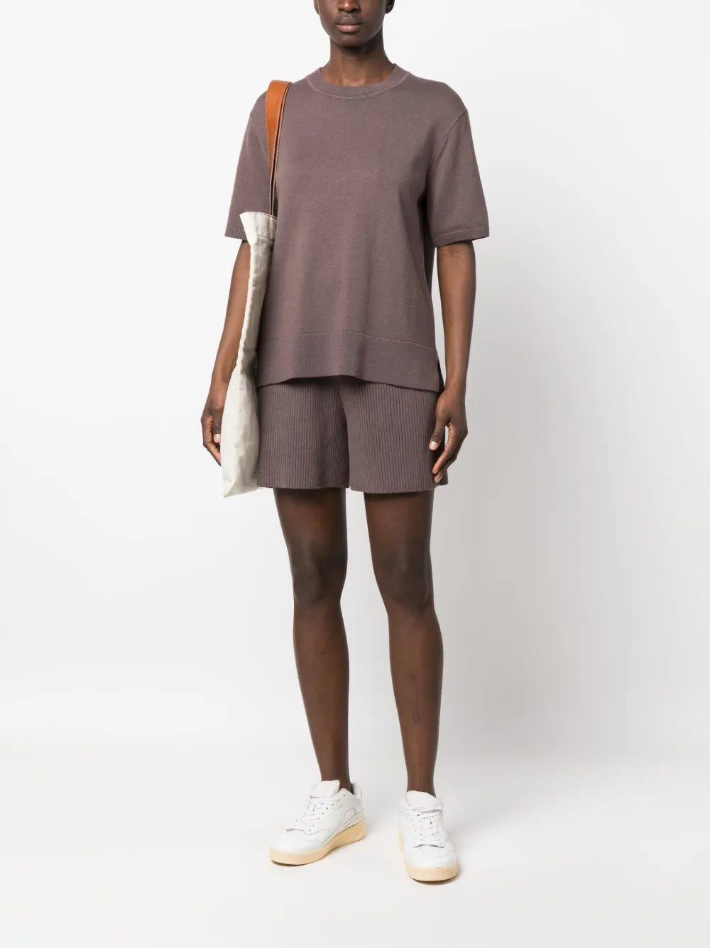 Ribbed-Knit Silk-Blend Shorts