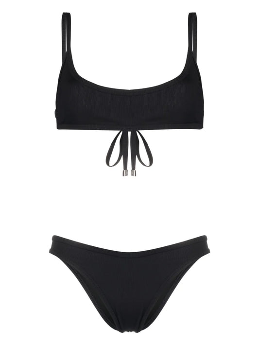 Fine-Ribbed Bikini Set