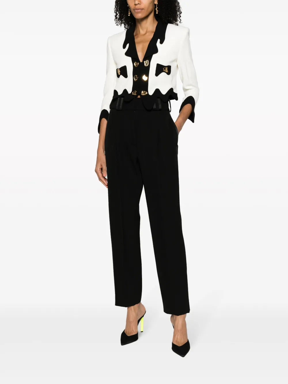 High-Waist Cropped Trousers