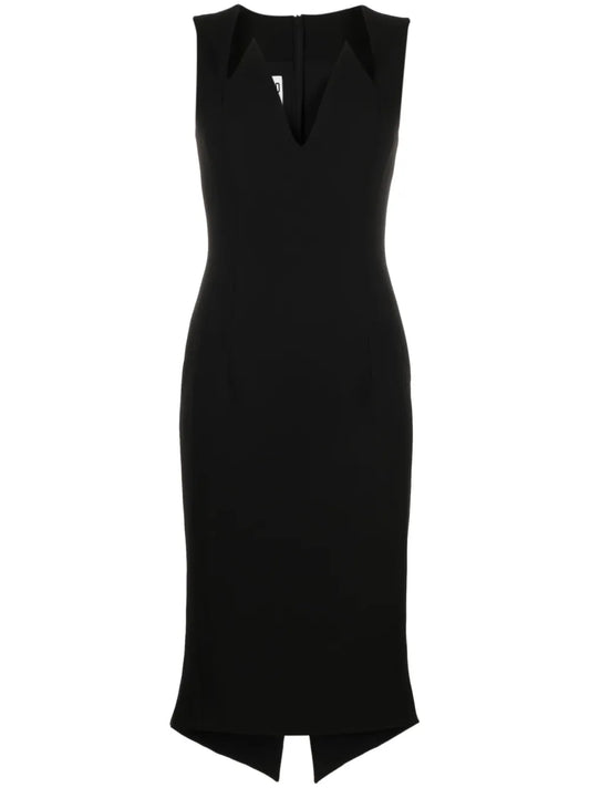 V-Neck Midi Dress