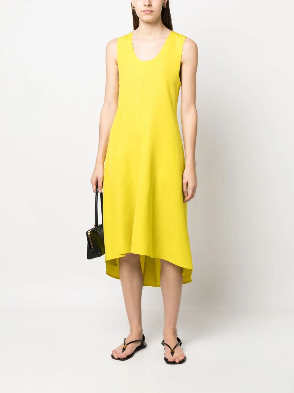 Scoop-Neck Midi Dress