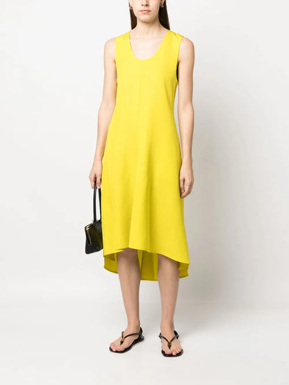 Scoop-Neck Midi Dress