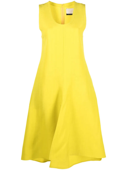Scoop-Neck Midi Dress