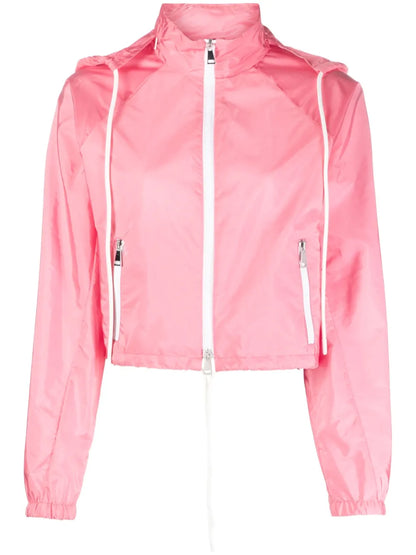 Drawstring-Detailed Hooded Jacket