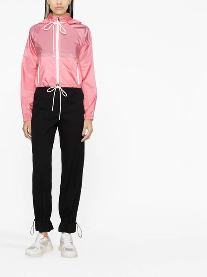 Drawstring-Detailed Hooded Jacket