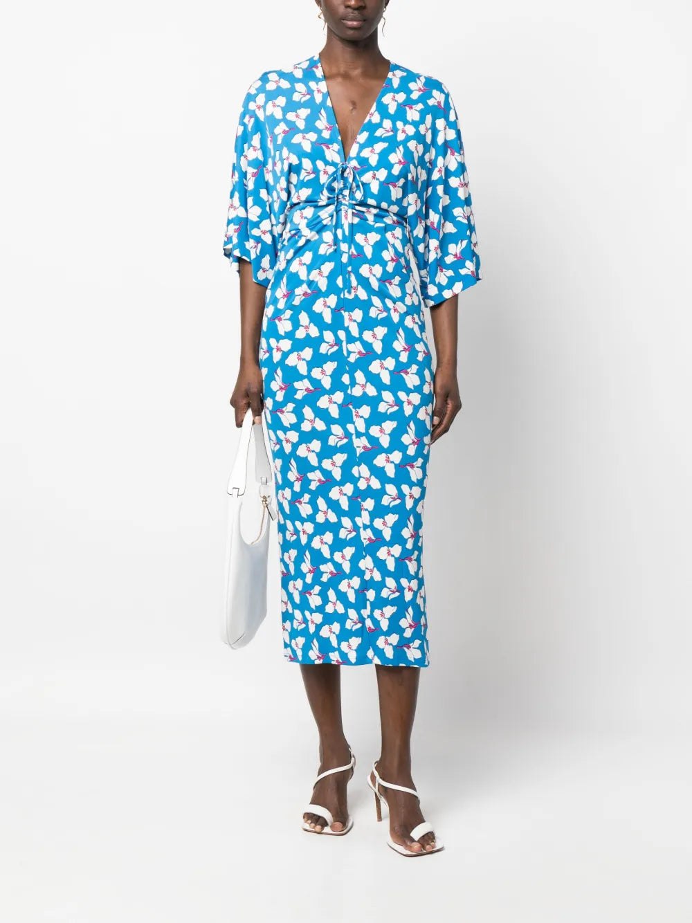 Floral-Print Midi Dress