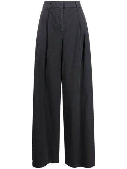 High-Waist Wide-Leg Trousers