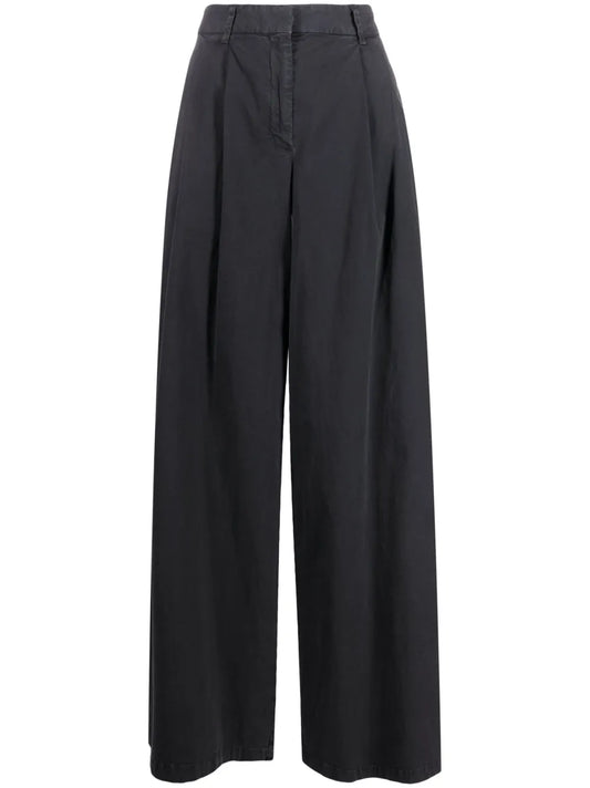 High-Waist Wide-Leg Trousers