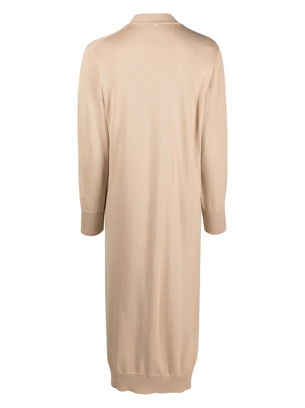 V-Neck Knitted Longline Cardigan