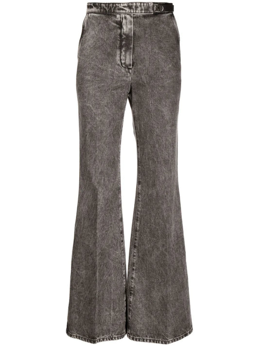 Belted Flared Jeans