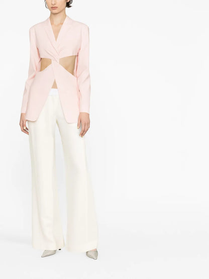 Twisted Cut-Out Blazer