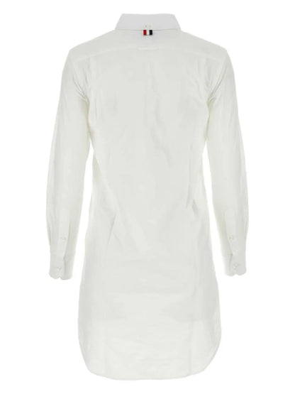 Crinkled Cotton Shirtdress