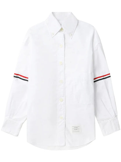 Rwb Stripe-Trim Cotton Shirt