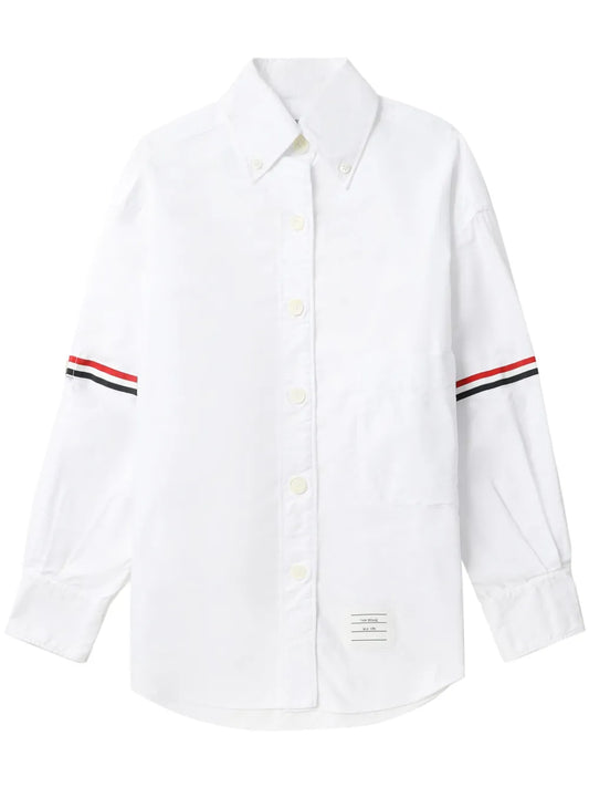 Rwb Stripe-Trim Cotton Shirt