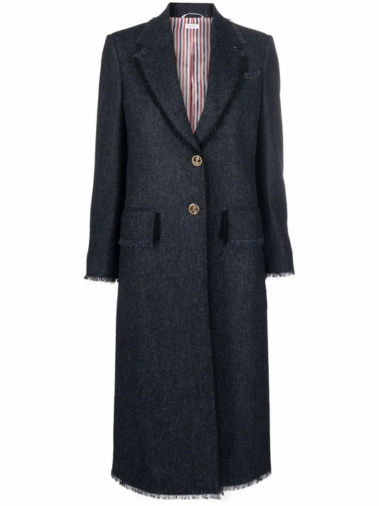 Tweed Single-Breasted Coat