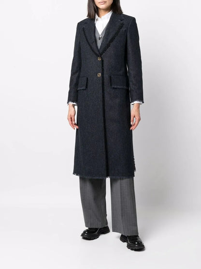 Tweed Single-Breasted Coat