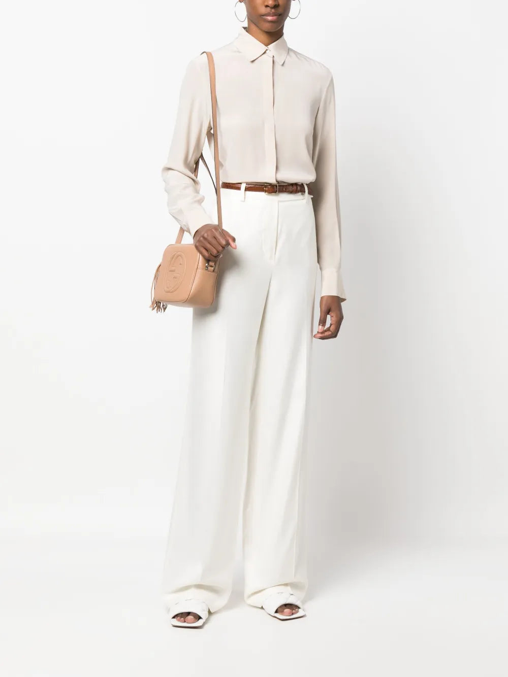 Button-Up Silk Shirt