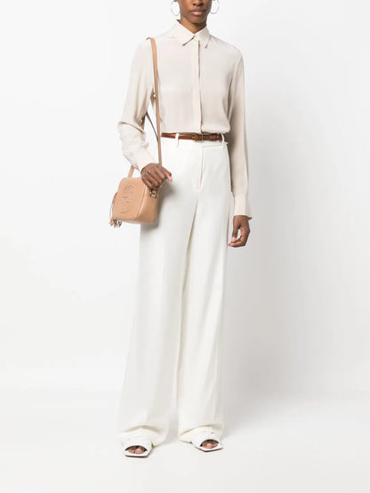 Button-Up Silk Shirt