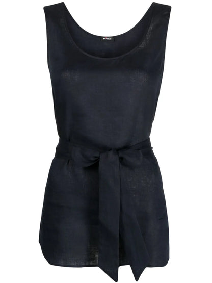 Round-Neck Sleeveless Top