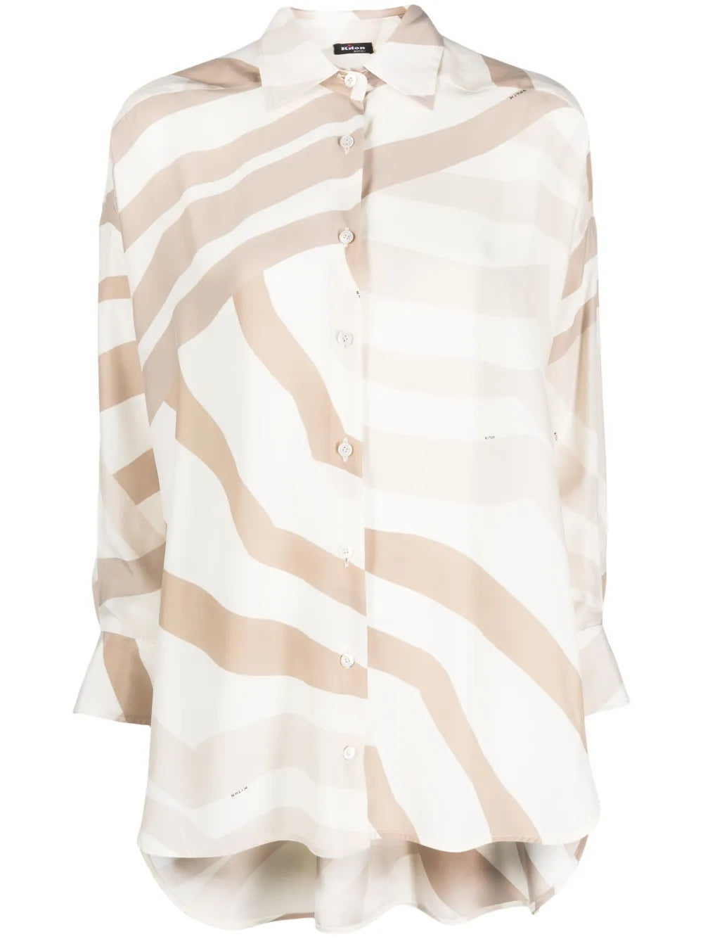 Abstract-Print Long-Sleeve Shirt