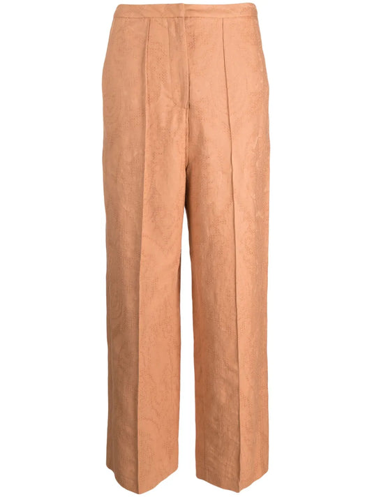 Ajoure' Wide-Leg Trousers