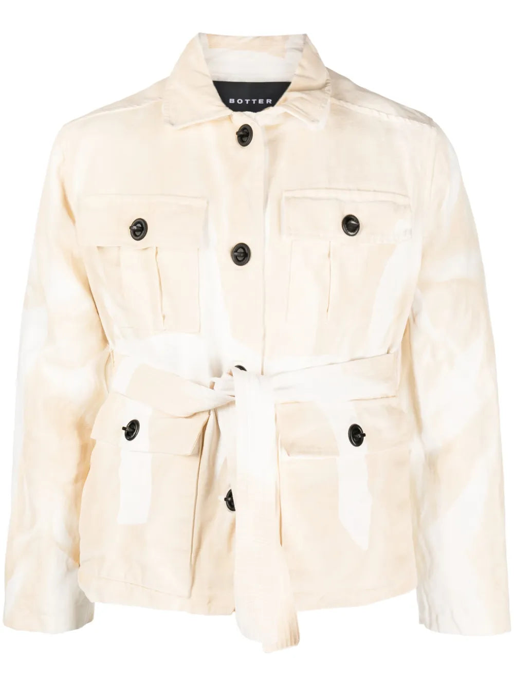 Long-Sleeve Belted Jacket