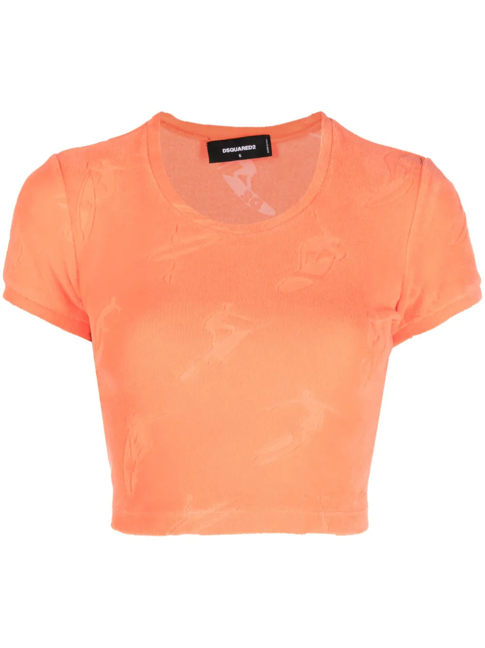 Surfer-Jacquard Cropped Top