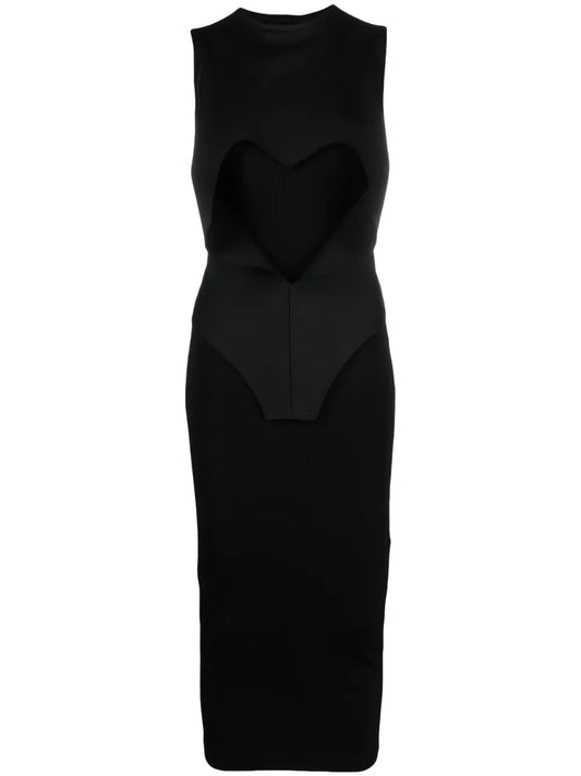 Sleeveless Ribbed Midi Dress
