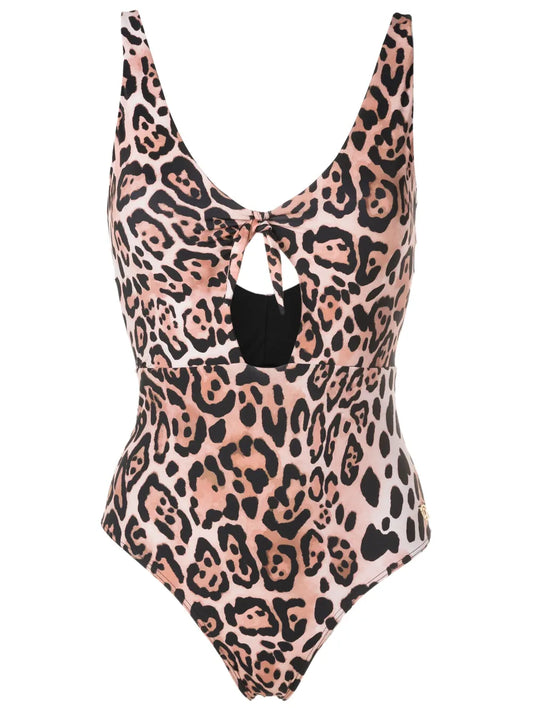 Cut-Out Leopard-Print Swimsuit
