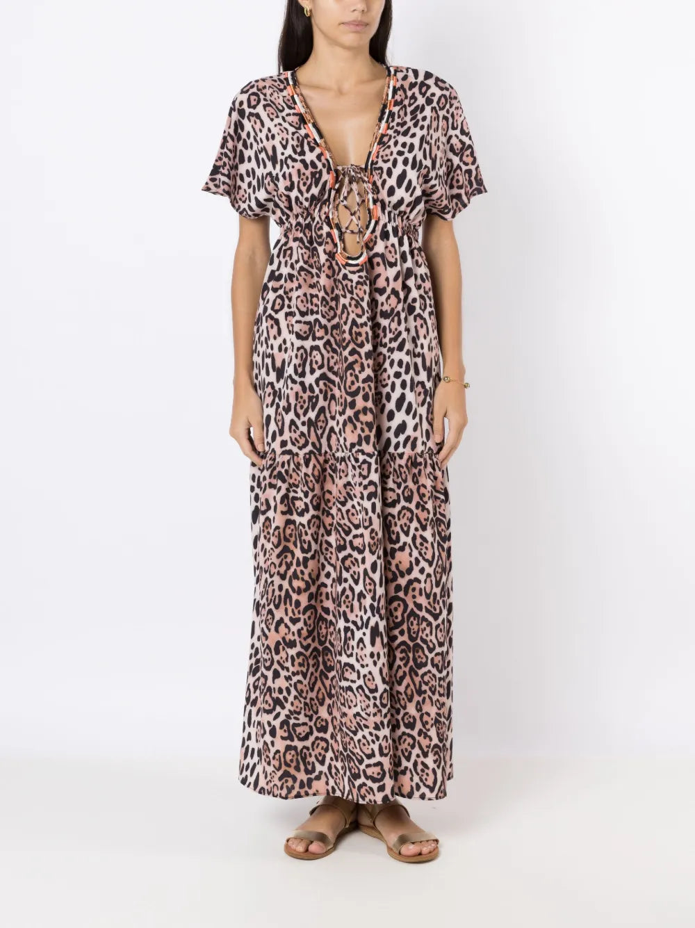 Leopard-Print Beach Dress
