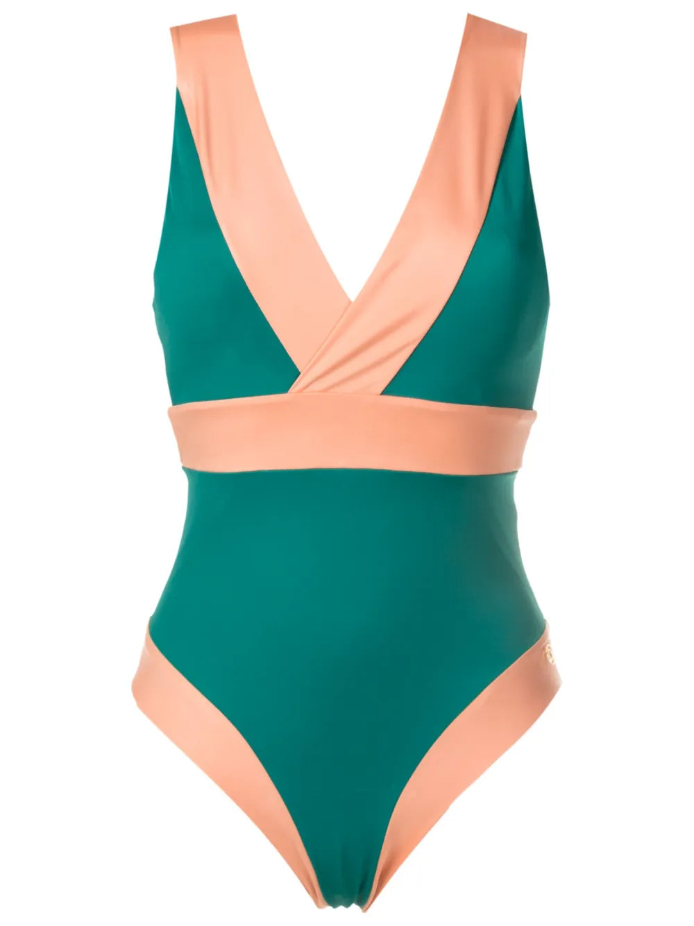 Two-Tone One-Piece Swimsuit