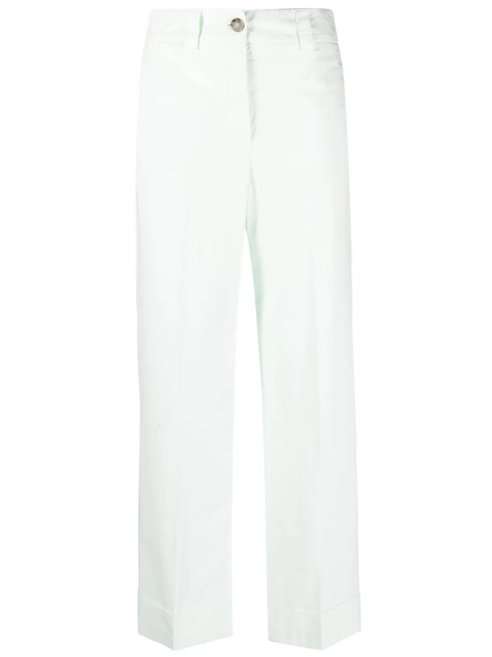 Pressed-Crease Cotton Trousers
