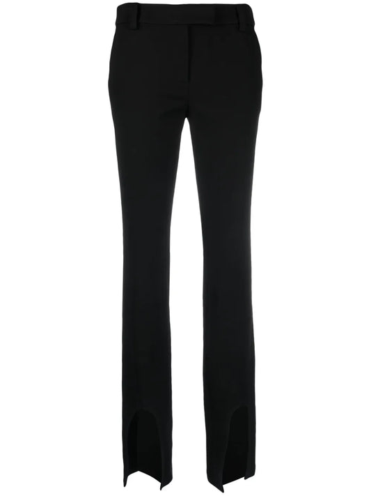 Front-Slits Flared Trousers
