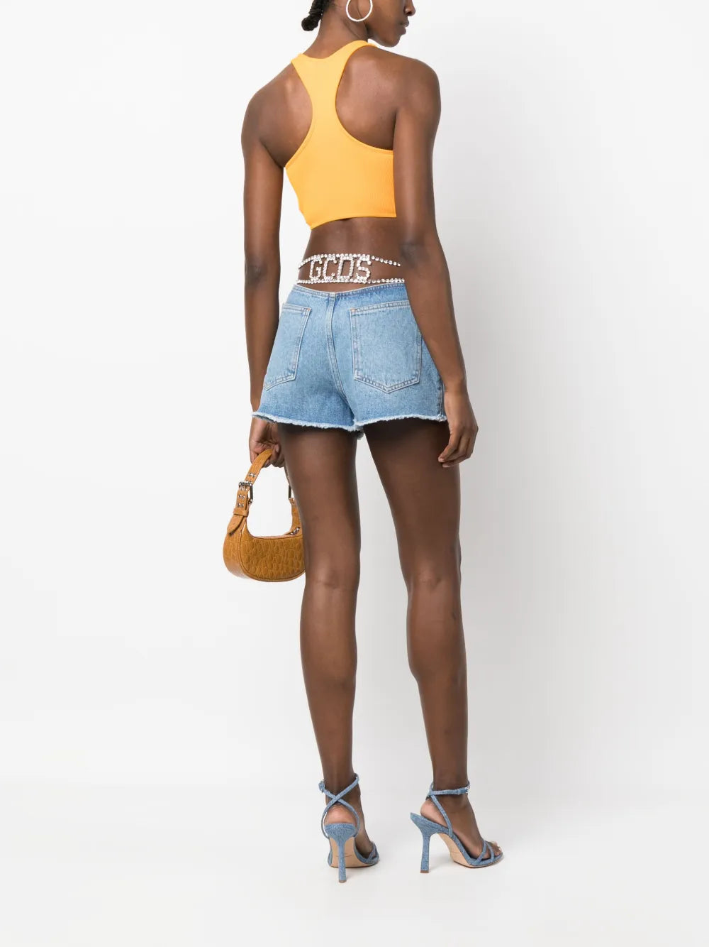 High-Waisted Denim Shorts